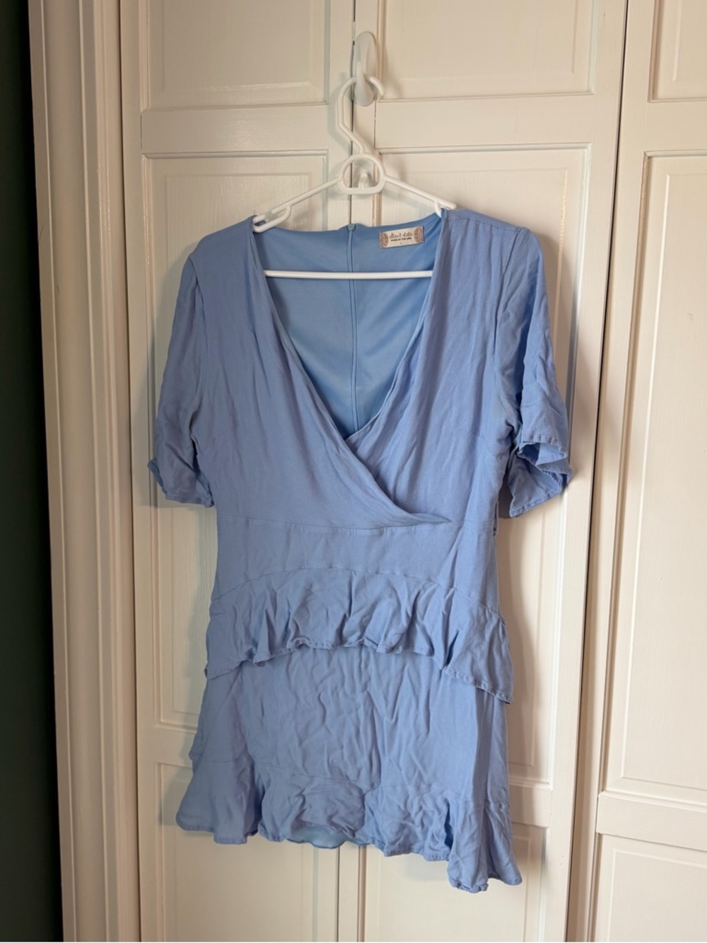 Altar'd State Light Blue Mini Dress